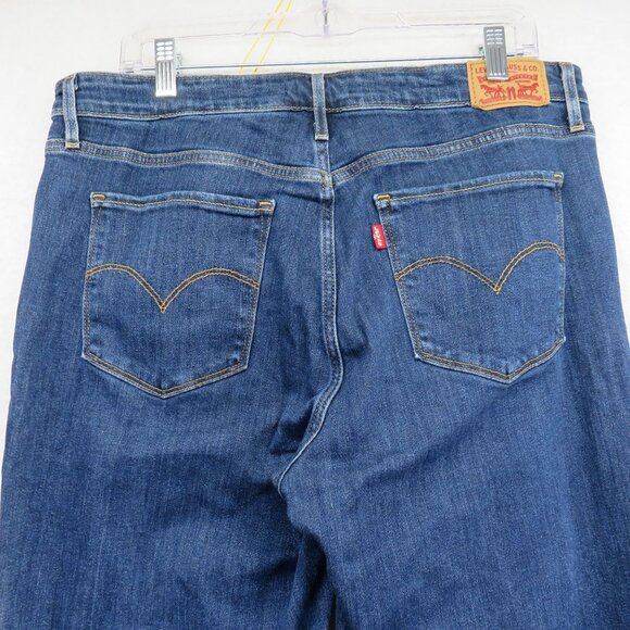 Levis Jeans Womens Size 33 Skinny High Rise 721 Medium Wash Distressed Denim - Picture 4 of 11